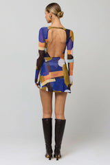 Mia Mini Dress in Deco