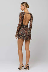 Mia Mini Dress in Terra